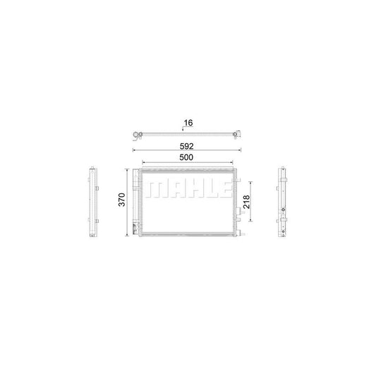 MAHLE ORIGINAL AC 920 000P Air conditioning condenser for HYUNDAI i20 with dryer