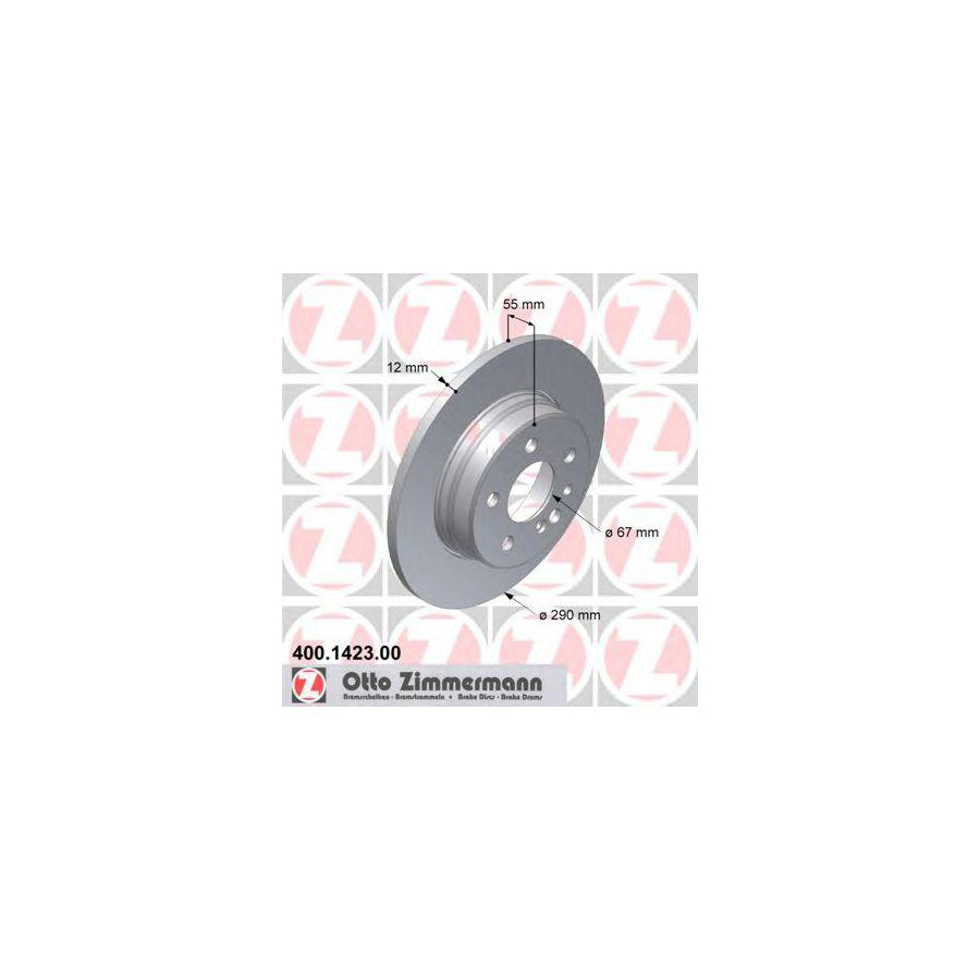ZIMmERMANN 400 1423 00 Brake Disc suitable for MERCEDES BENZ S Class Saloon W140 Solid