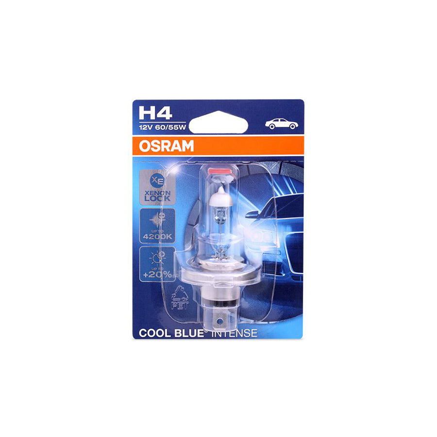 OSRAM COOL BLUE INTENSE 64193CBI-01B Bulb, spotlight H4 12V 60/55W P43t 4200K Halogen