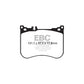 EBC Mercedes-Benz W/X222 A/C217 R231 Redstuff Sport Front Brake Pads - Brembo Caliper (Inc. S500, S560, SL500 & SL400) (Pair)