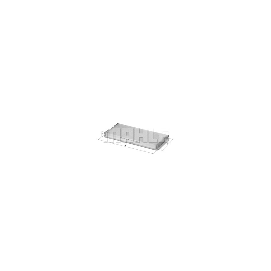 MAHLE ORIGINAL LA 83 Pollen filter Particulate Filter