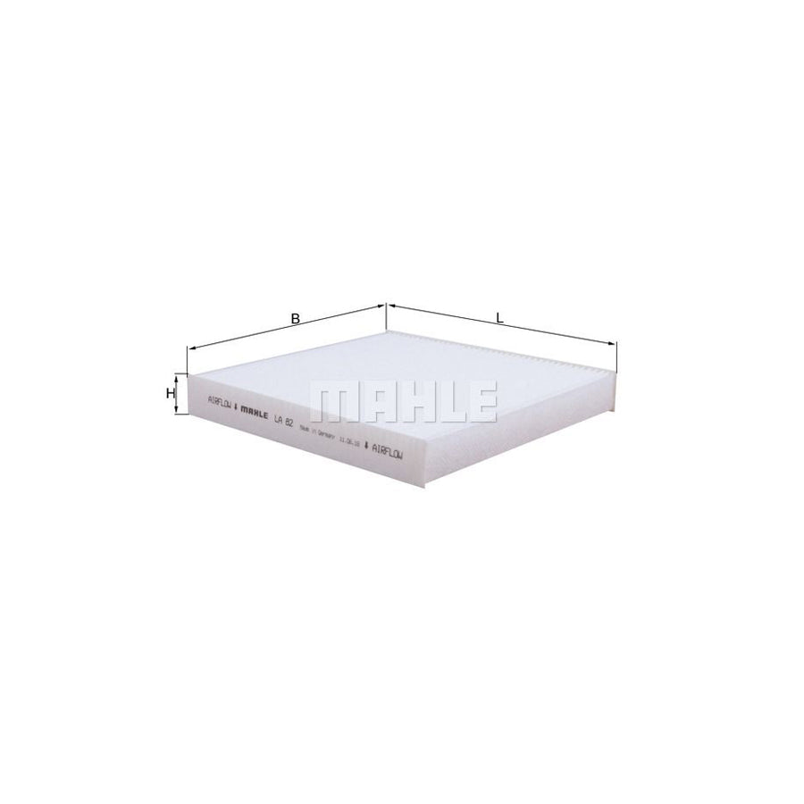 MAHLE ORIGINAL LA 82 Pollen filter Particulate Filter