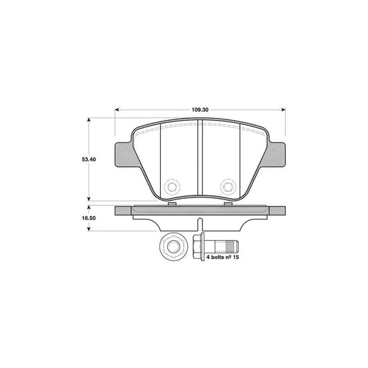 Bosch 0986Tb3114 Brake Pad Set 