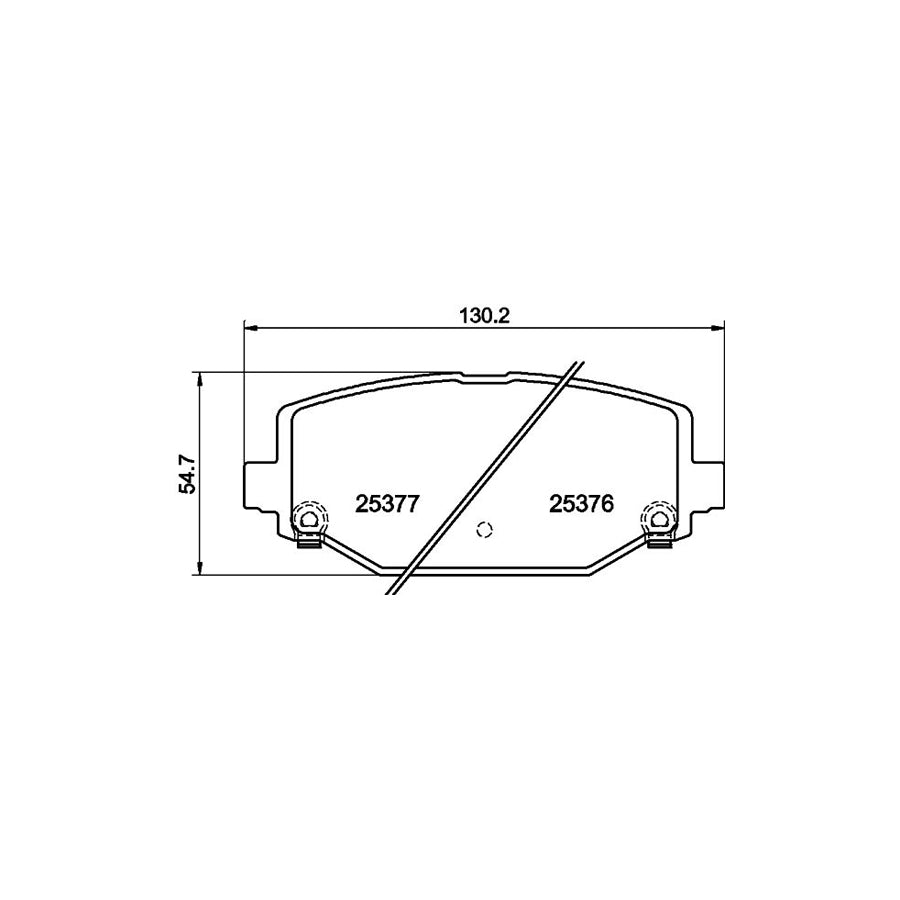 Hella 8DB 355 020 311 Brake Pad Set With Acoustic Wear Warning With Accessories