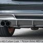 Rieger 00088025 BMW 1 Series E82 E88 Rear Diffuser for Twin Tailpipe Left & Right - Glossy Black