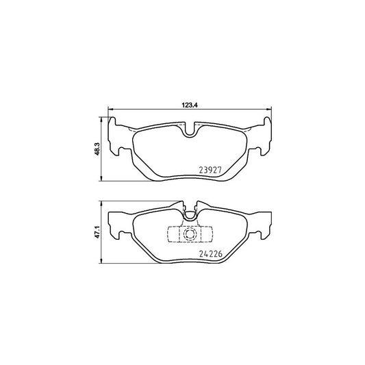 Hella 8DB 355 011 301 Brake Pad Set Prepared For Wear Indicator