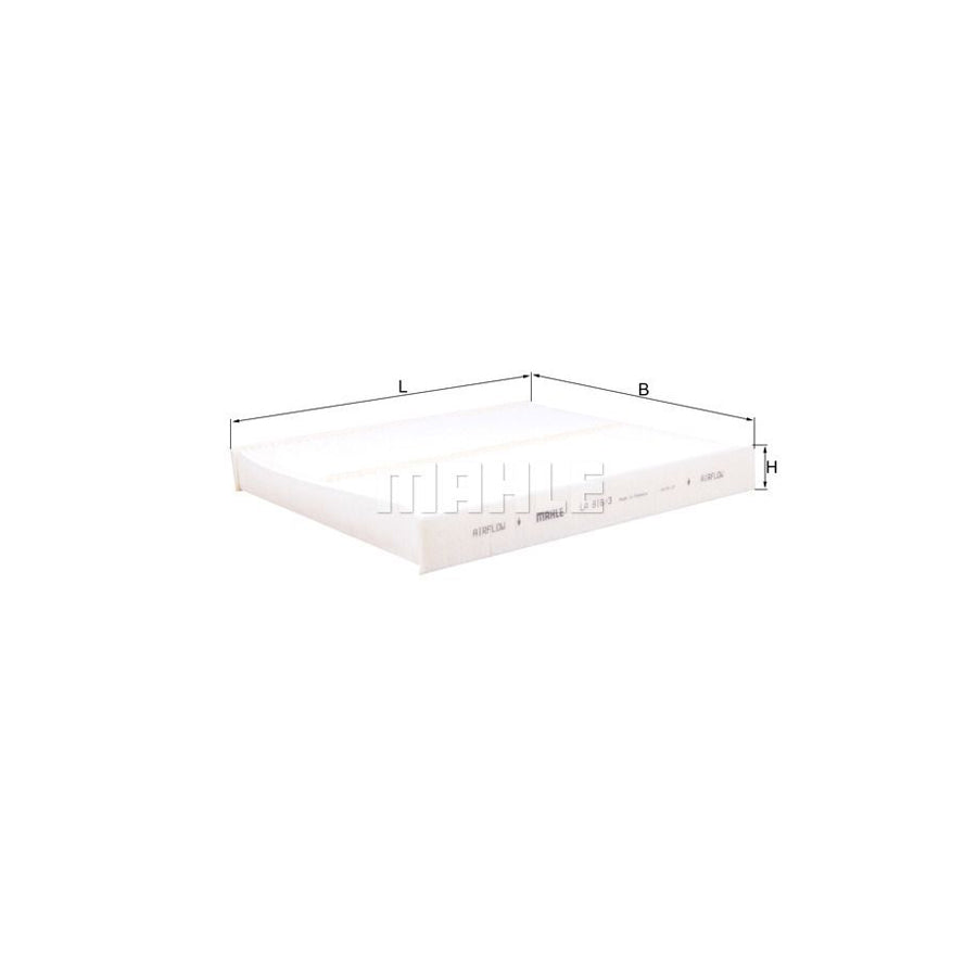 MAHLE ORIGINAL LA 816/3 Pollen filter Particulate Filter