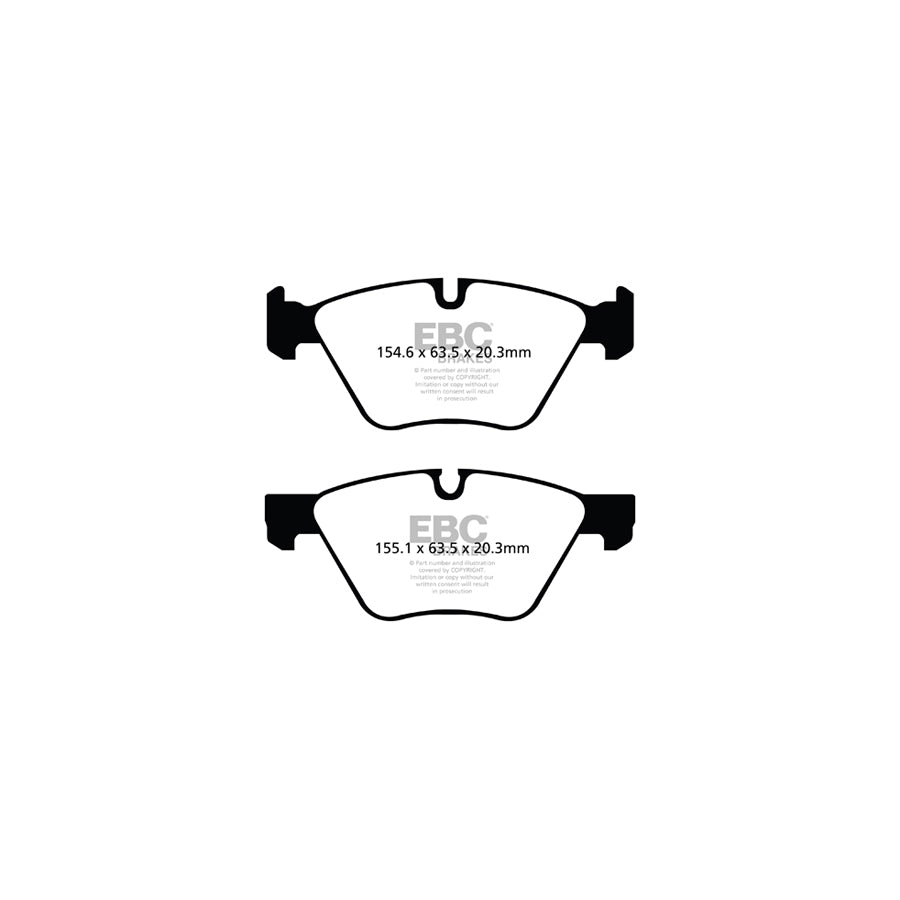 EBC PLK1225 BMW E81 E87 E88 Yellowstuff Pads and Brake Line Performance Pack - ATE Caliper 2 | Duco Car Parts UK Car Parts