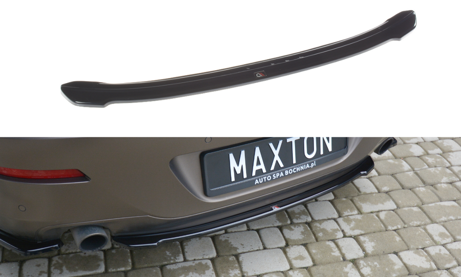 Maxton Design BM-6-06-GC-RD1T Central Rear Splitter BMW Series 6 Gran CoupÃ© M-Pack F06 | Duco Car Parts UK Car Parts