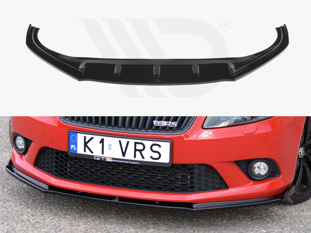 Maxton Design SK-FA-2-RS-FD1T Front Splitter Skoda Fabia Rs Fits | Duco Car Parts UK Car Parts