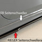 Rieger 00088212 Seat, VW 5F Leon & Mk7 Mk8 Golf Right Side Skirt Splitter (Inc. Leon Cupra/FR & Mk7 Mk8 Golf GTD/GTE/GTI/R) - Glossy Black
