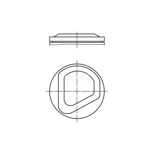 MAHLE ORIGINAL 082 49 02 Piston 89,5 mm, without cooling duct