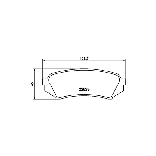 Hella 8DB 355 009 391 Brake Pad Set Not Prepared For Wear Indicator