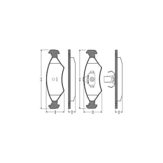 Bosch 0986Tb2066 Brake Pad Set Excl Wear Warning Contact