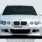 Rieger 00050302 BMW 3 Series E46 Front Bumper -  Matte Black