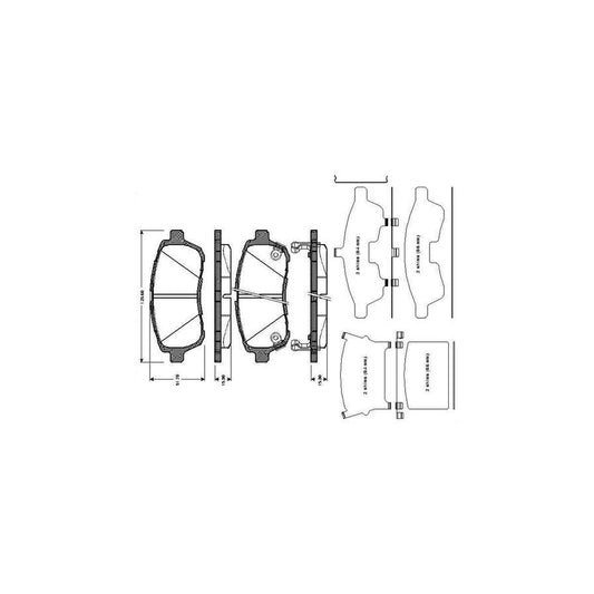 Bosch 0986Tb3010 Brake Pad Set Excl Wear Warning Contact With Accessories