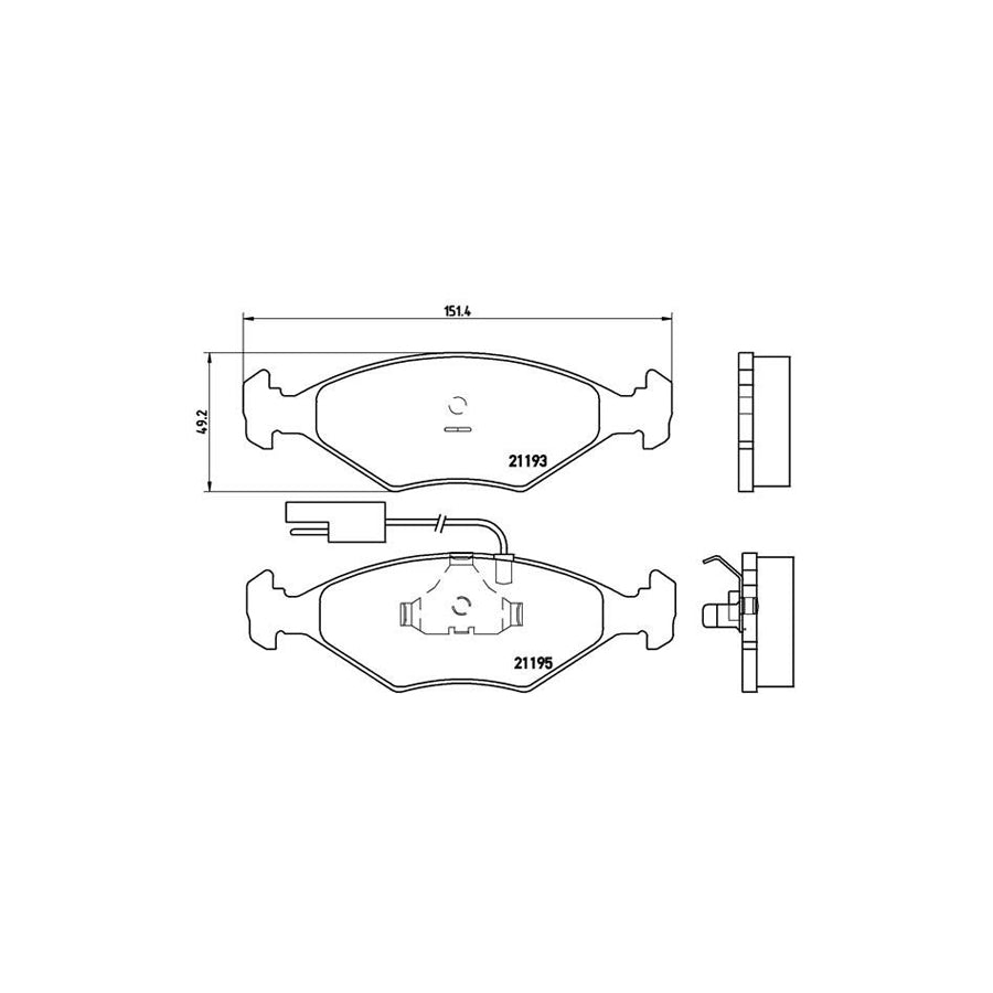 Brembo P 23 039 Brake Pad Set