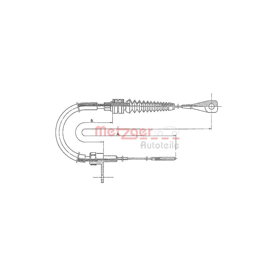 METZGER 11.0651 Throttle Cable for VW TRANSPORTER | Duco Car Parts UK Car Parts
