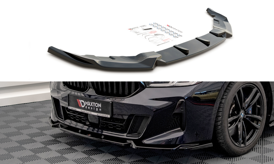 Maxton Design BM-6-32-GT-MPACK-FD1T Front Splitter BMW Series 6 GT G32 M-Pack Facelift | Duco Car Parts UK Car Parts
