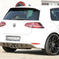Rieger 00099276 VW Mk7 Golf Rear Diffuser for Twin Tailpipe Centre - Carbon-Look