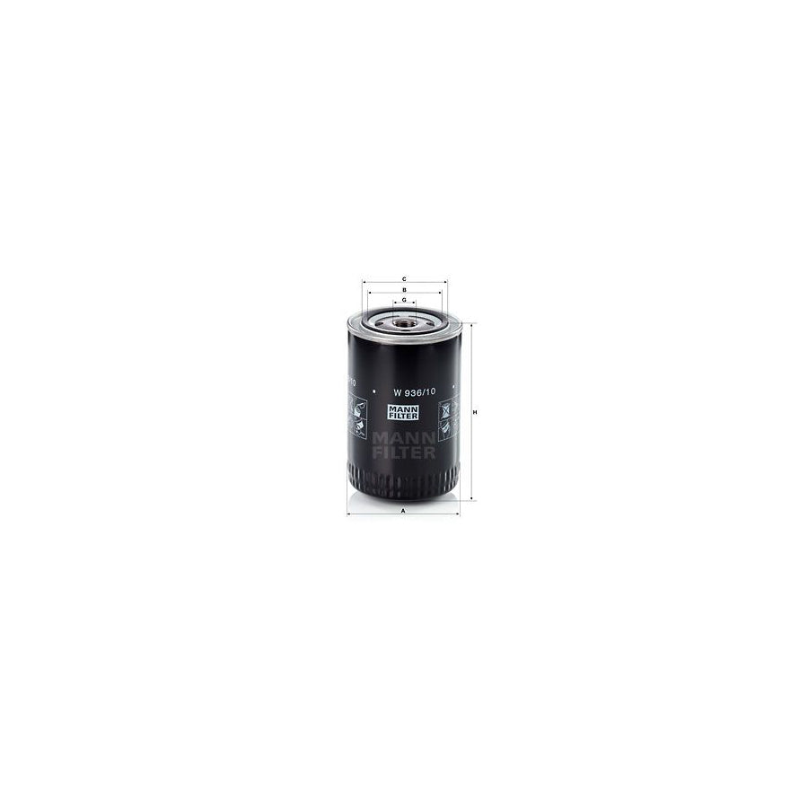 MANN-FILTER W 936/10 Oil Filter Spin-on Filter