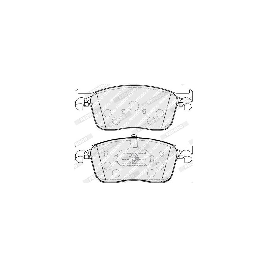 Ferodo Fvr5119 Brake Pad Set Not Prepared For Wear Indicator With Piston Clip Without Accessories