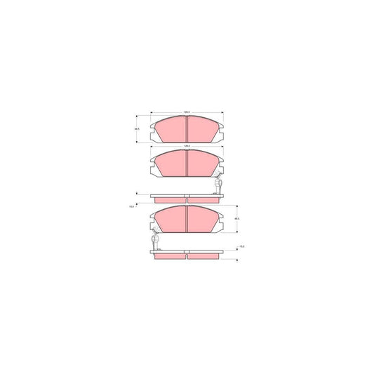 TRW Gdb925 Brake Pad Set With Acoustic Wear Warning