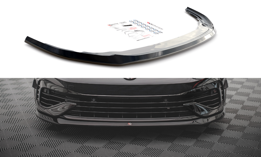 Maxton Design VW-GO-8-R-FD5T Front Splitter V.5 Volkswagen Golf R MK8 | Duco Car Parts UK Car Parts