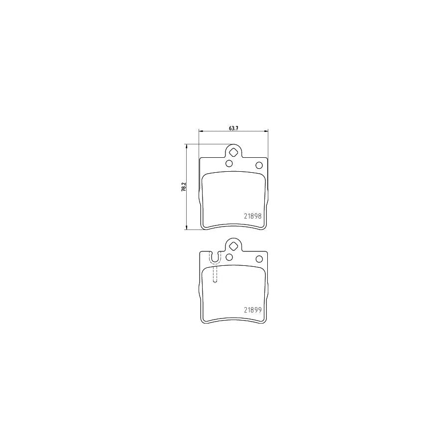 Hella 8DB 355 008 451 Brake Pad Set Prepared For Wear Indicator