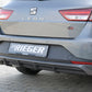 Rieger 00099284 SEAT 5F Leon FR Rear Diffuser for Twin Tailpipe Left - Carbon-Look