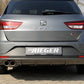 Rieger 00099284 SEAT 5F Leon FR Rear Diffuser for Twin Tailpipe Left - Carbon-Look