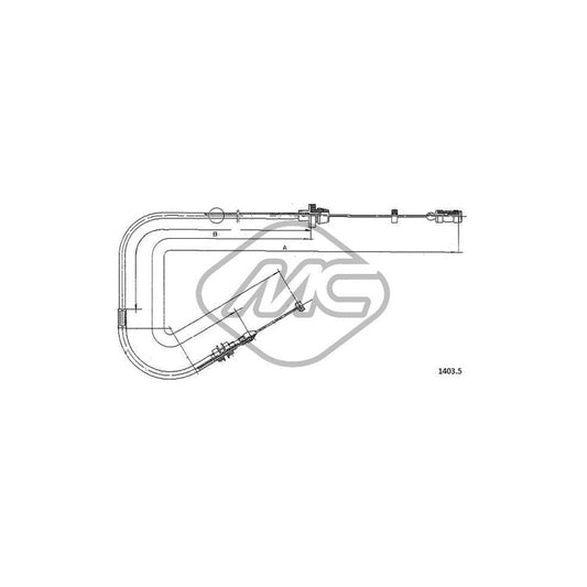 Metalcaucho 81513 Throttle Cable for FIAT Cinquecento (170) | Duco Car Parts UK Car Parts