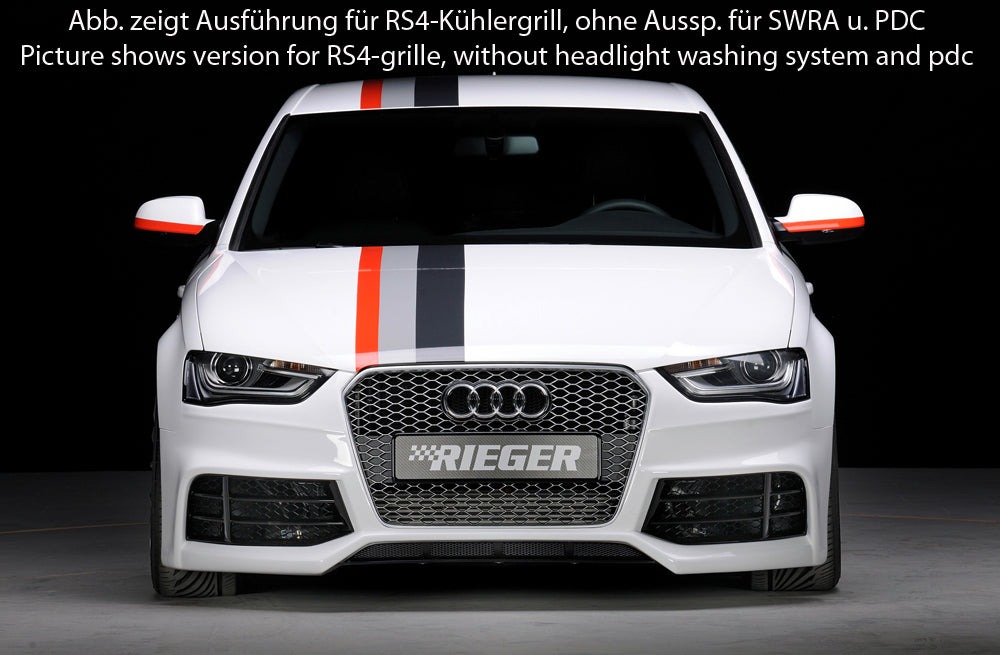 Rieger 00055541 Audi B8 B81 Front Bumper (A4 & S4)