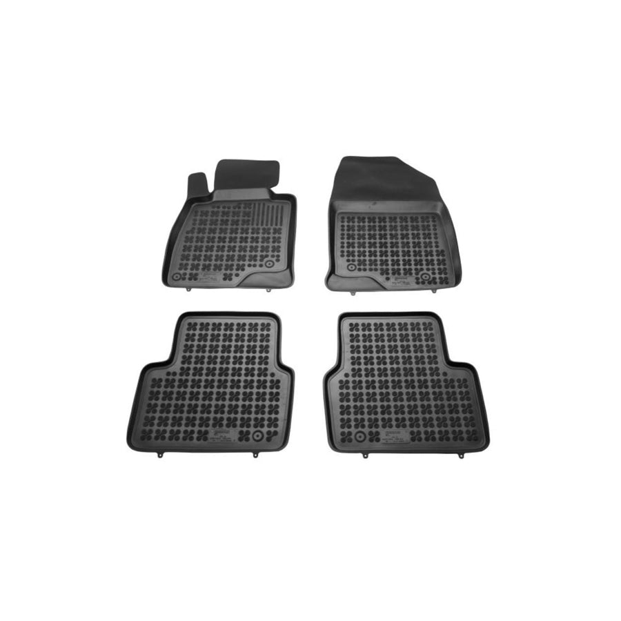 REZAW PLAST 200813 Floor mat set for MAZDA 3 Elastomer, Front and Rear, Black
