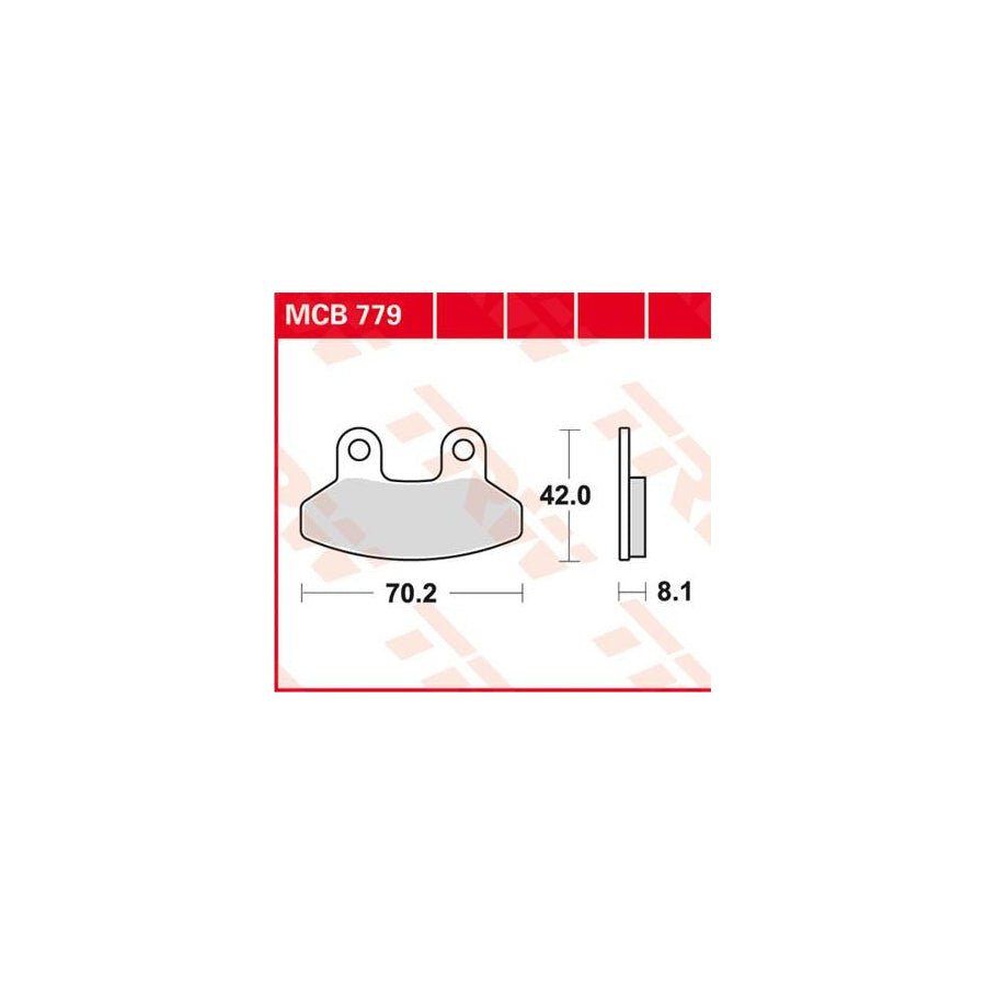 TRW Organic Allround Mcb779 Brake Pad Set