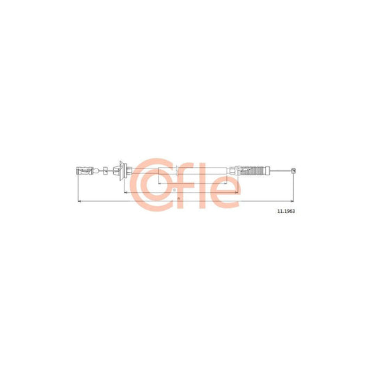 COFLE 11.1963 Throttle Cable | Duco Car Parts UK Car Parts