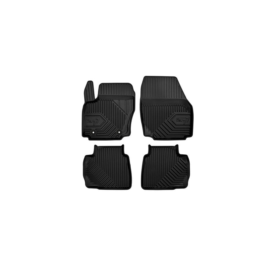 FROGUM Tailored 77407473 Floor mat set for FORD MONDEO Elastomer, Front and Rear, Quantity: 4, Black, (LHD)