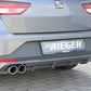 Rieger 00099284 SEAT 5F Leon FR Rear Diffuser for Twin Tailpipe Left - Carbon-Look