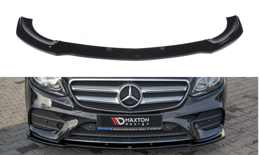 Maxton Design ME-E-213-AMGLINE-FD1T Front Splitter Mercedes Benz E43 AMG / AMG-Line W213 | Duco Car Parts UK Car Parts