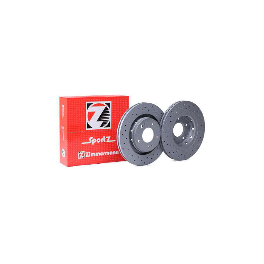 ZIMmERMANN SPORT COAT Z 440 3122 52 Brake Disc Internally Vented Perforated Coated