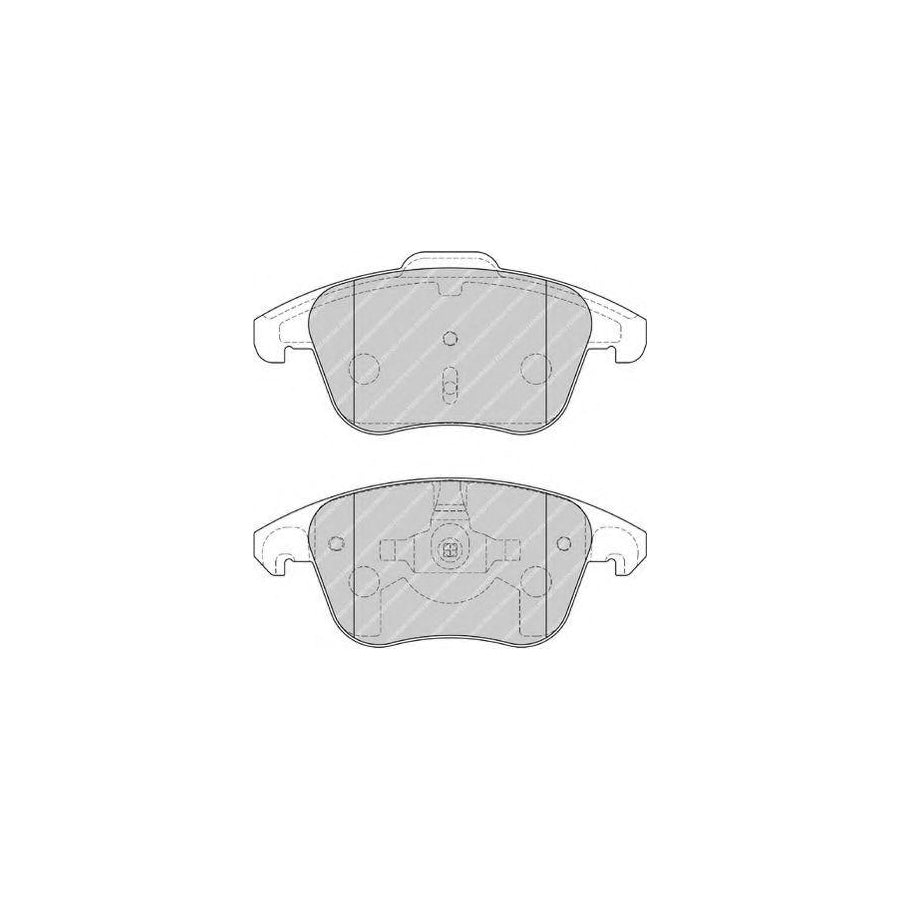 Ferodo Sl Fsl1972 Brake Pad Set Not Prepared For Wear Indicator With Piston Clip
