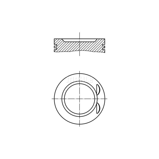 MAHLE ORIGINAL 011 73 01 Piston 86,5 mm, without cooling duct