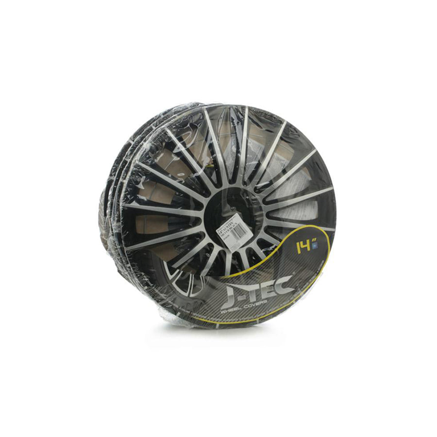 J-TEC Austin, Silver Black J14150 Wheel trims 14 Inch Black/Silver