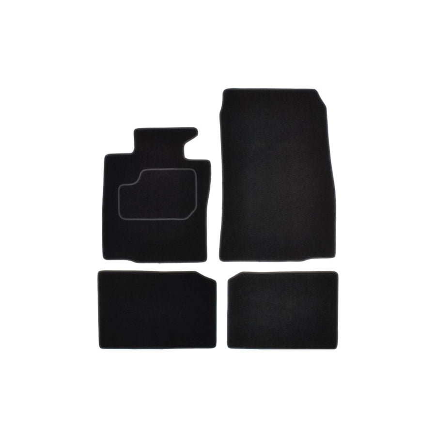 MAMMOOTH A041 MIN50 PRM 01 Floor mat set for MINI Paceman (R61) Textile, Front and Rear, Quantity: 4, Black