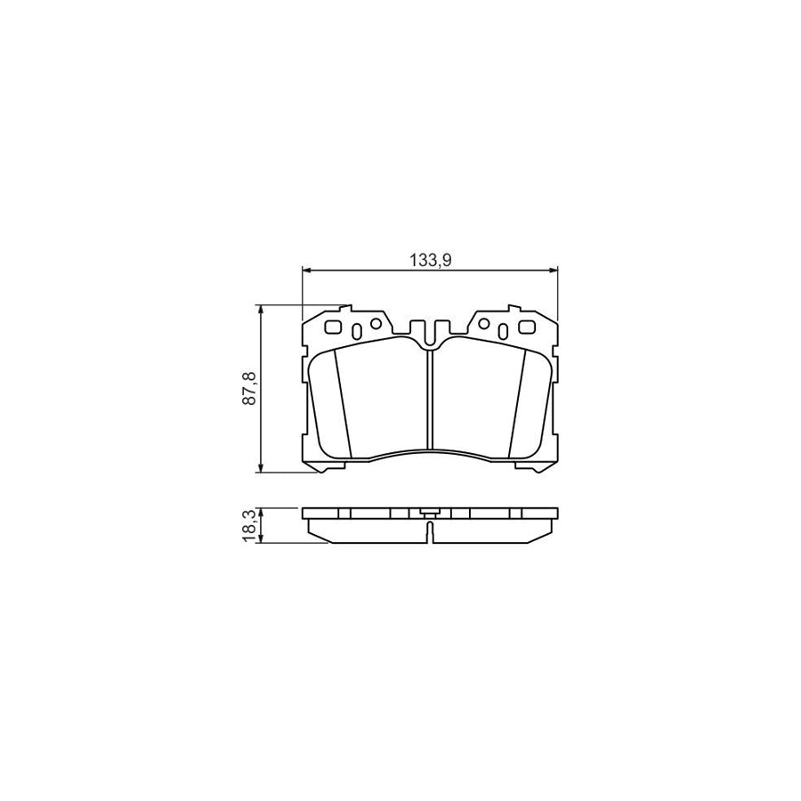 Bosch 0986494423 Brake Pad Set For Lexus Ls Iv Xf40 BP1345