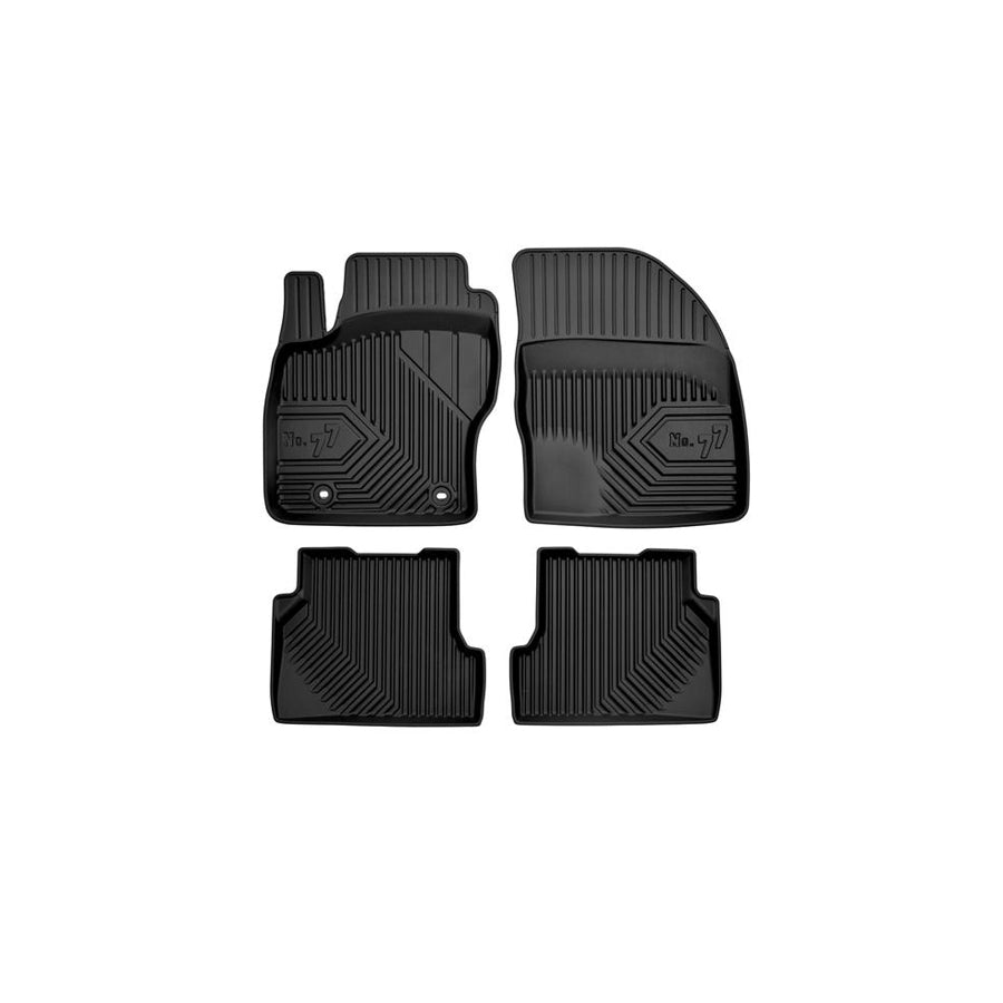FROGUM Tailored 77407282 Floor mat set for FORD FOCUS Elastomer, Front and Rear, Quantity: 4, Black, (LHD)