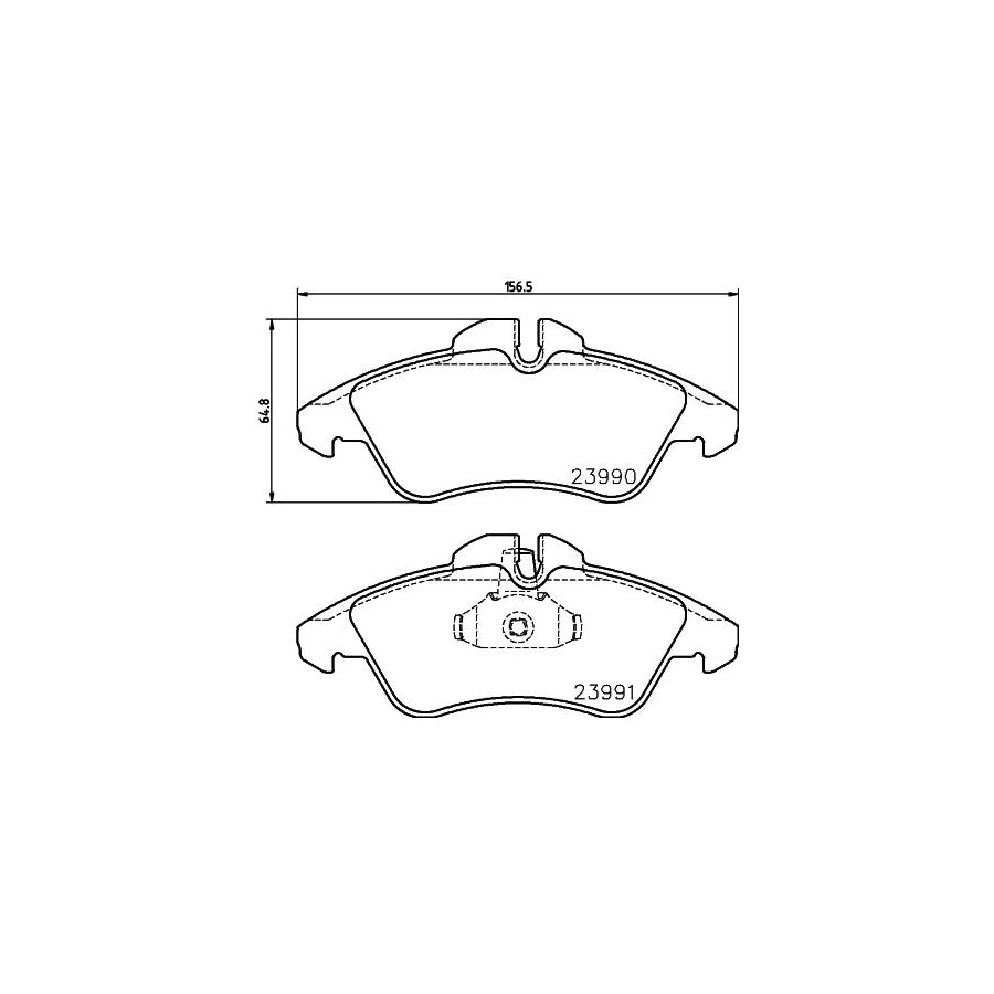 Hella 8DB 355 014 481 Brake Pad Set Incl Wear Warning Contact
