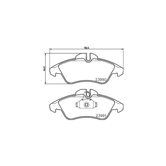 Hella 8DB 355 014 481 Brake Pad Set Incl Wear Warning Contact