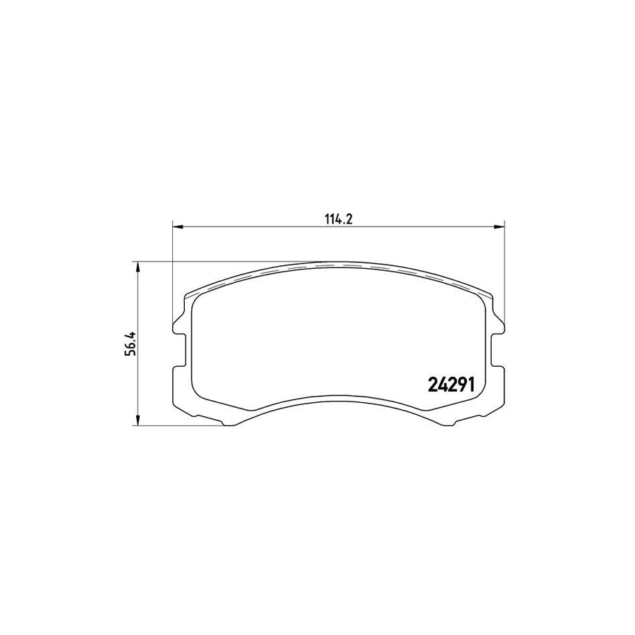 Brembo P 54 041 Brake Pad Set For Mitsubishi Lancer Excl Wear Warning Contact