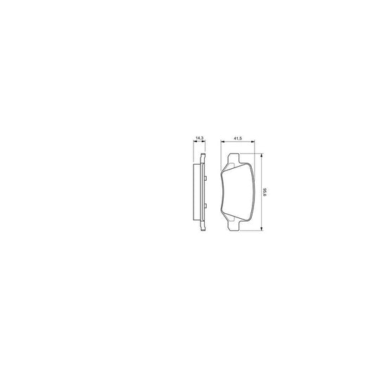 Bosch 0986424522 Brake Pad Set Front Axle Rear Axle With Mounting Manual BP278